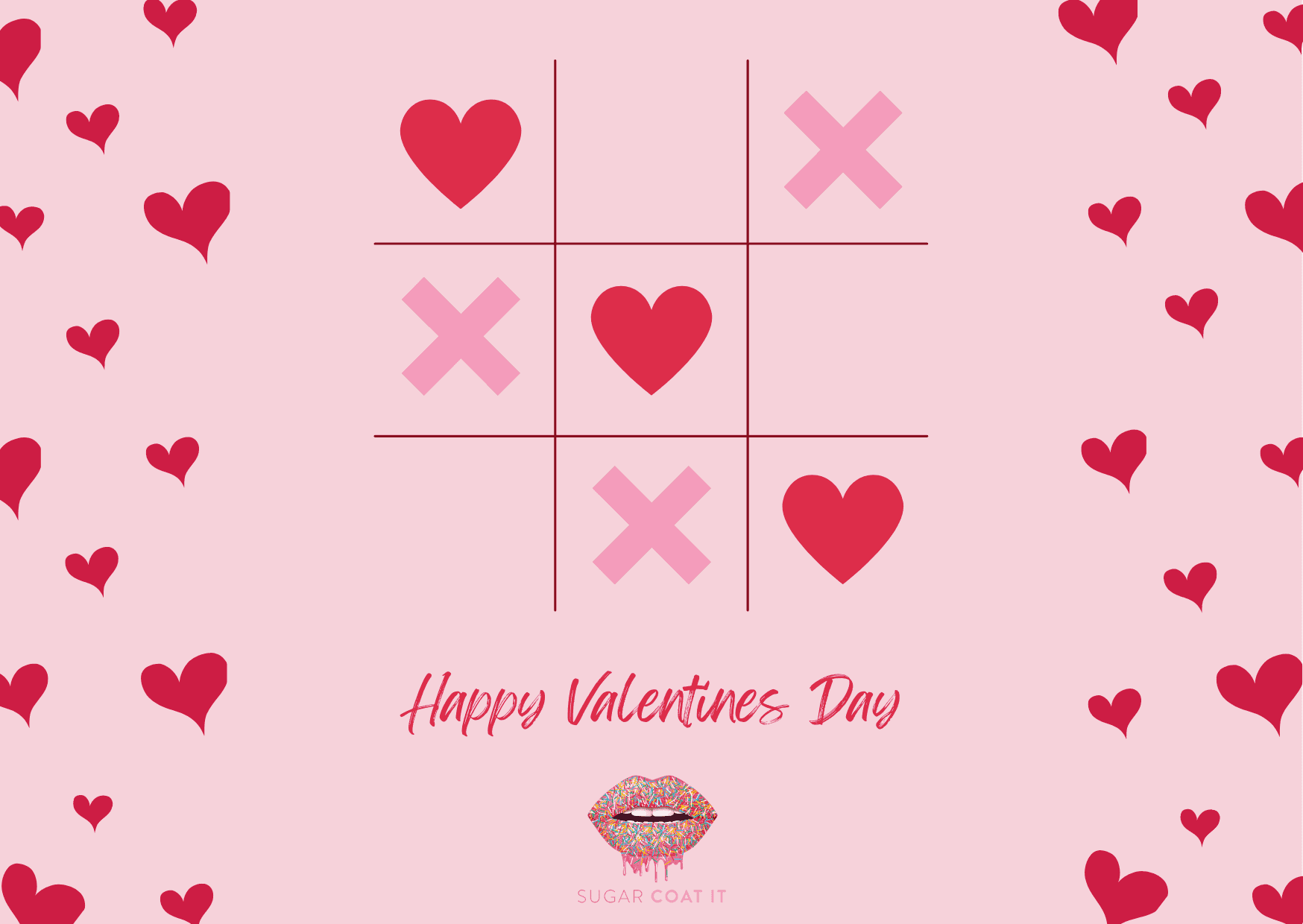 free printable valentine's day cards - sugar coat it